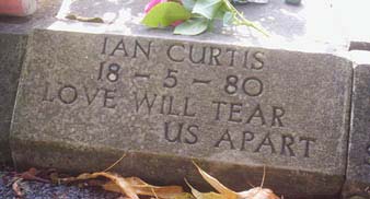 Ian Curtis memorial